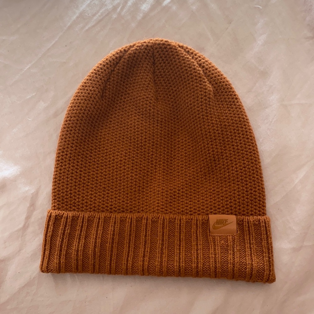 Orange Nike beanie